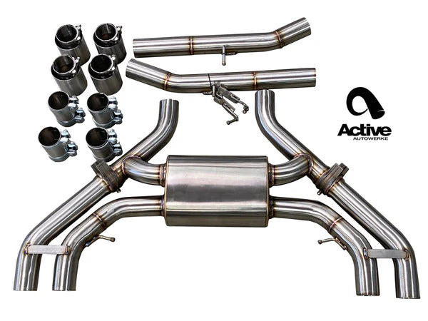 Active Autowerke - X3M / X4M Valved Rear Axle-Back Exhaust