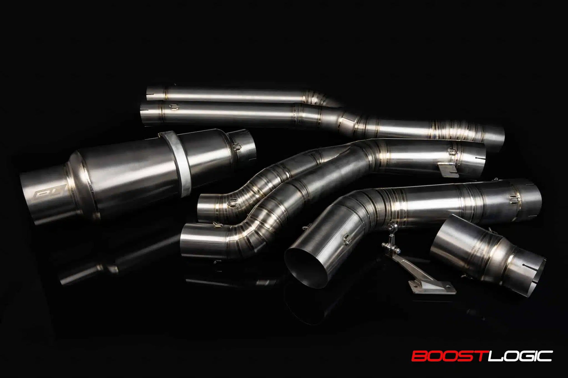 Boost Logic - A90 Toyota Supra Teardrop Single 4" Titanium Exhaust