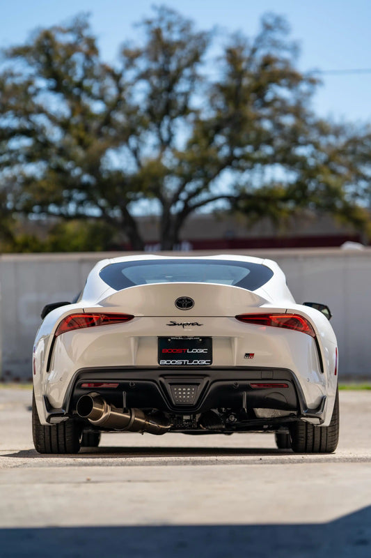 Boost Logic - A90 Toyota Supra Teardrop Single 4" Titanium Exhaust