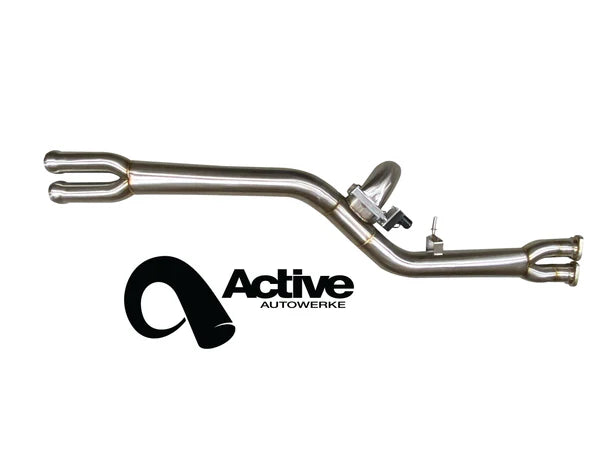 Active Autowerke - Single Mid Pipe W/ Brace for BMW F80 M3 / F82 M4