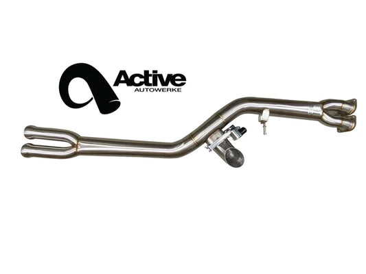 Active Autowerke - Single Mid-pipe W/ Brace for BMW F87 M2 Competition