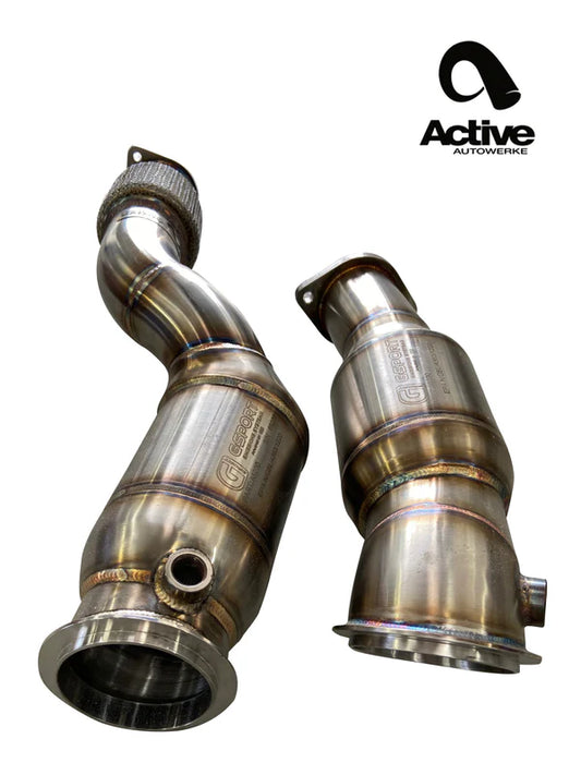 Active Autowerke - G80 / G82 / G87 Downpipes W/ GESI CAT