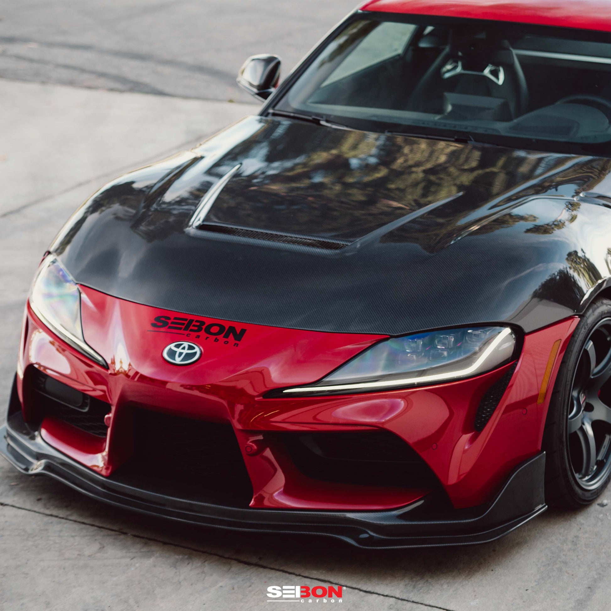 Seibon - VS - Style Double Sided Carbon Fiber Hood For 2020 - 2024 Toyota Supra A90 MKV