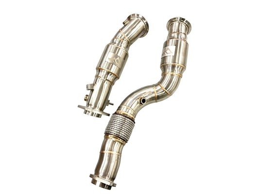 MAD - S58 Resonated Race Downpipes for BMW M2 / M3 / M4