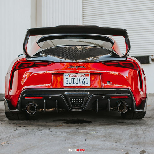 Seibon - TD - Style Carbon Fiber Rear Spoiler For 2020 - 2026 Toyota Supra A90 MKV