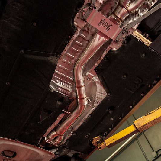 RVNG Raceworks - S55 4" Single Mid Pipe for BMW F80 M3 / F82 M4 / F87 M2C