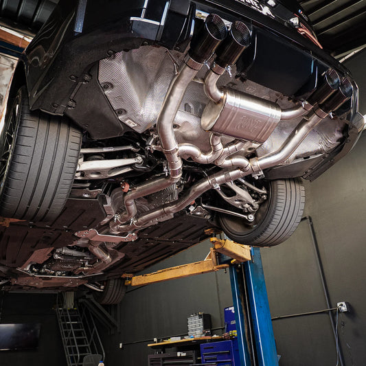 RVNG Raceworks - S58 4" Single Catback Valved Exhaust for BMW G80 M3 / G82 M4