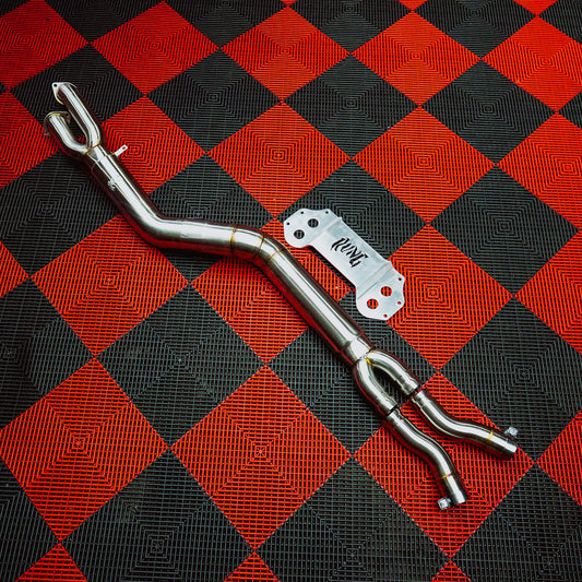 RVNG Raceworks - S58 4.5" Single Midpipe for BMW G80 M3 / G82 M4