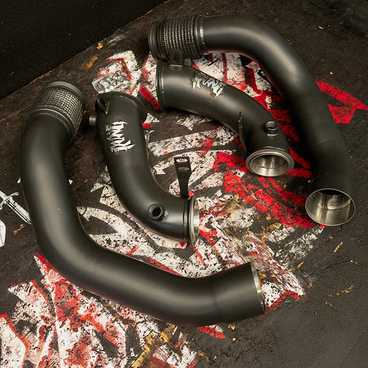 RVNG Raceworks - S63 3.5" Fatboy Race Downpipes for BMW F9X M5 / M8