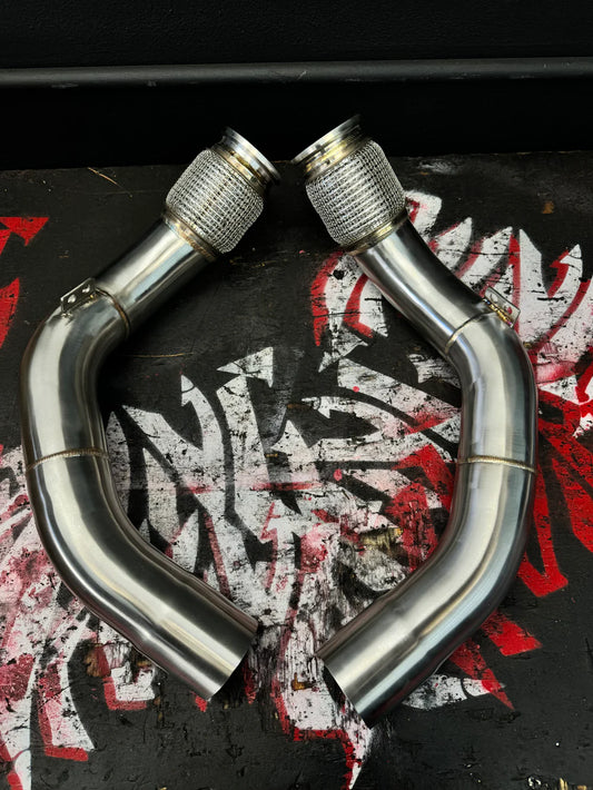 RVNG Raceworks - S63 Race Downpipes for BMW F9X X5M / X6M