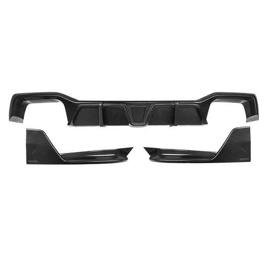 SOOQOO - Carbon Fiber Rear Diffuser for BMW F98 X4M LCI