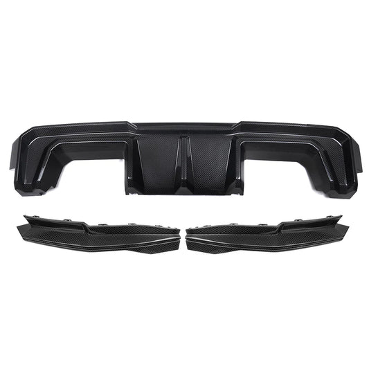 SOOQOO - Carbon Fiber Rear Diffuser Type-B for BMW G80 M3