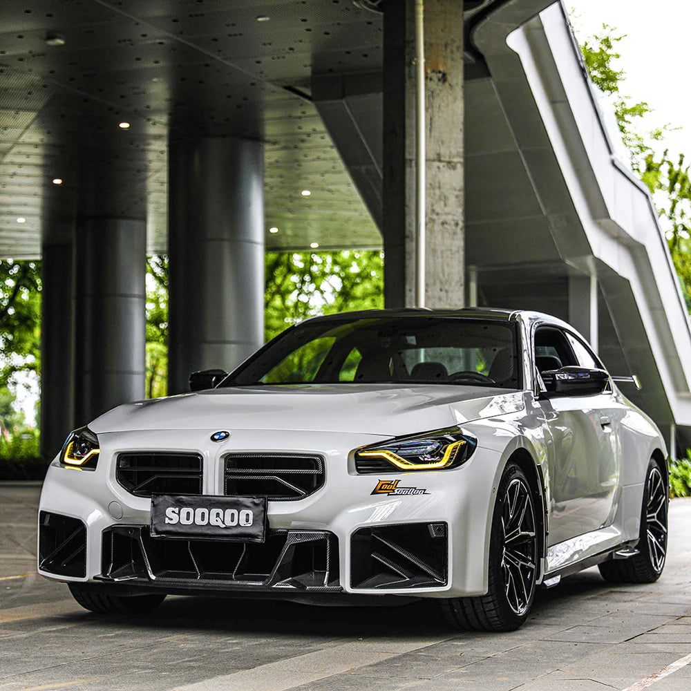 SOOQOO - Type-B Carbon Fiber Front Grill for BMW G87 M2