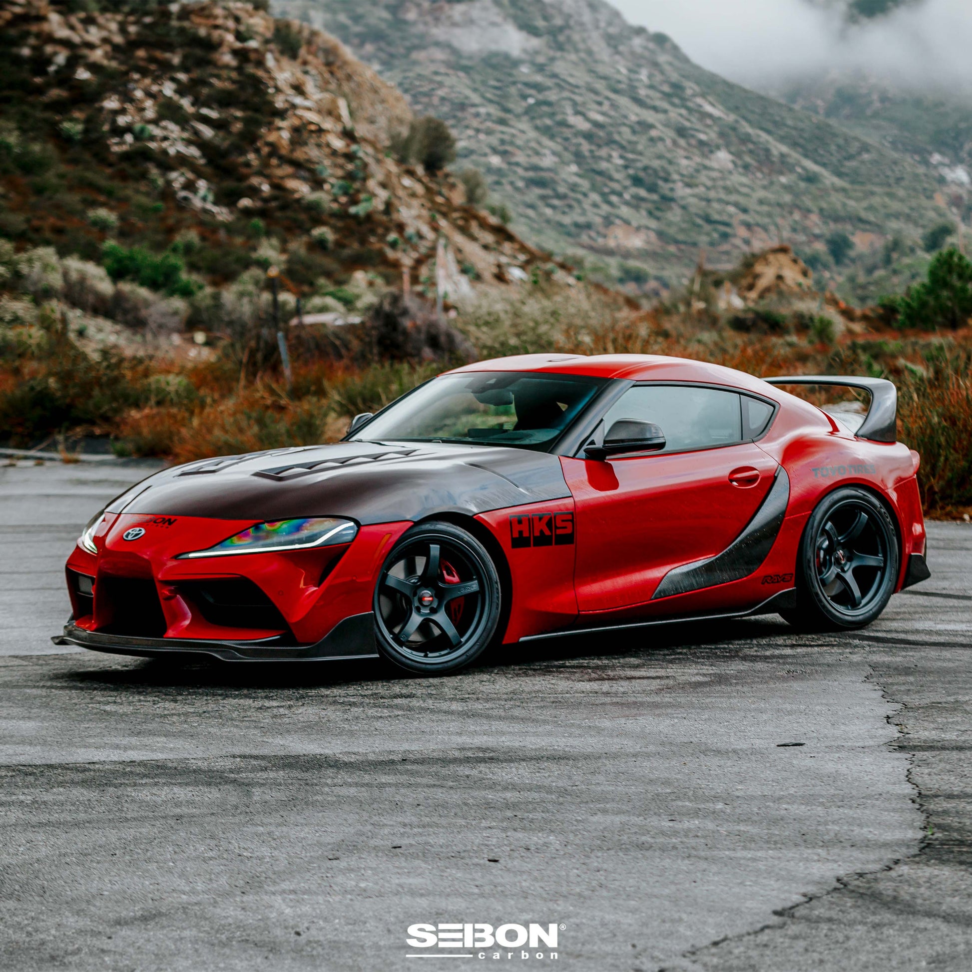 Seibon - OE - Style Carbon Fiber Side Skirts For 2020-2024 Toyota Supra A90 MKV